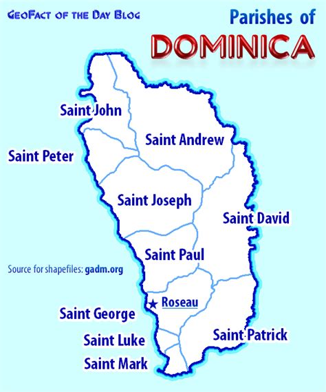 political map of dominican republic dominica parishes