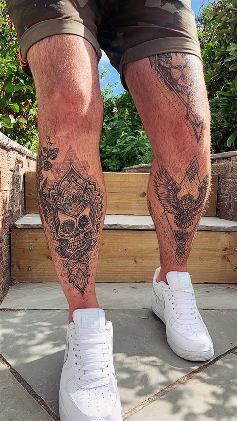 Mens Tattoo Leg Ideas Leg Tattoos Hand Tattoos For Guys Small