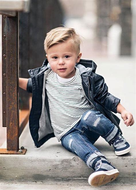 Let it grow longer in the front and style it in a shaggy mane that can flaunt his best assets. Little Boy Hairstyles: 81 Trendy and Cute Toddler Boy ...