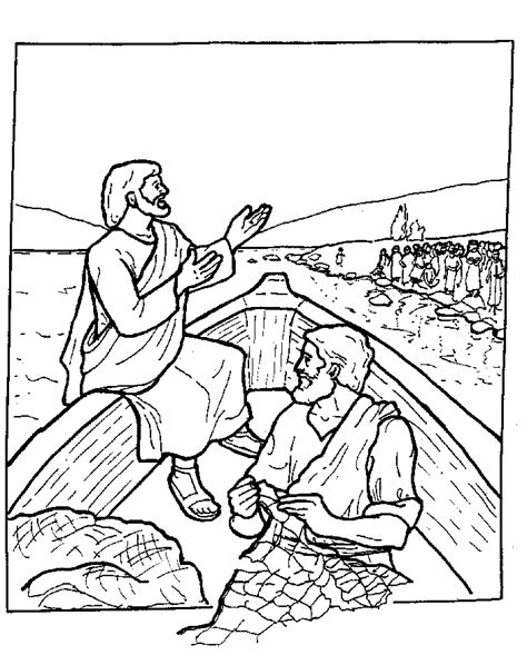 Jesus Teaching Coloring Page Coloring Home
