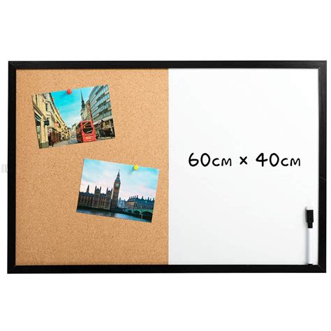 Buy Doeworks 60 40cm Magnetic Whiteboard And Cork Board Combo Board Set