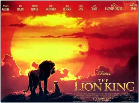 Lion King 2019 Original 40x30 British Quad Movie Poster Etsy