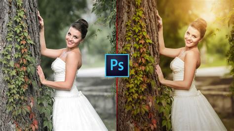The result, as you can see, is anything but a smooth gradient. Photoshop CC Tutorial: Wedding Photo Edit : CAMERA RAW Filter - YouTube