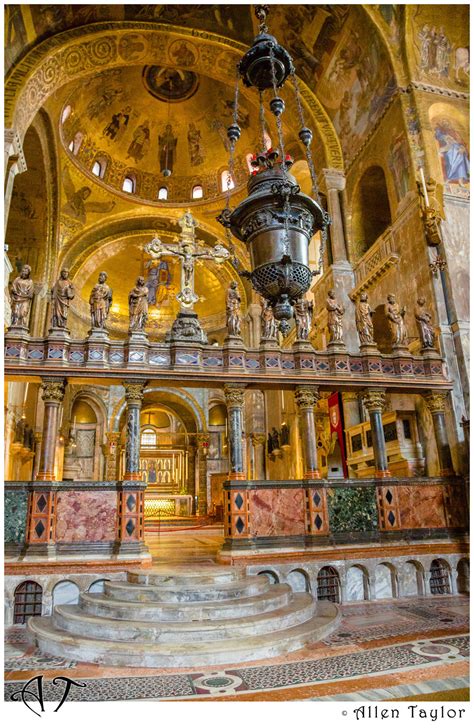 Inside Basilica Di San Marco Venice Italy At Food And Travel