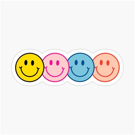 Smile Sticker By Art By Amanda In 2021 Preppy Stickers Bubble