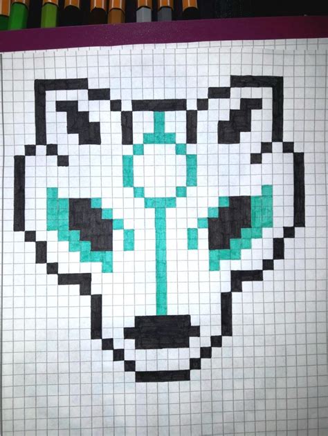 Réaliser vos plus beaux dessins de pixel art de vos personnages préférés. Mystic wolf #pixelart | Dessin pixel, Pixel art, Dessin