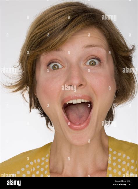 Woman Mouth Wide Open Yelling Hi Res Stock Photography And Images Alamy