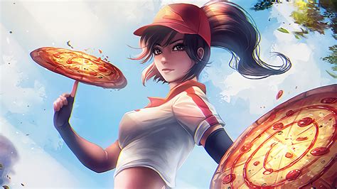 Pizza Delivery Sivir Lol Art League Of Legends Lol Sivir League Of