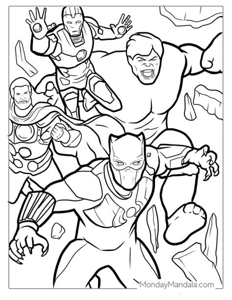 Black Panther Coloring Page
