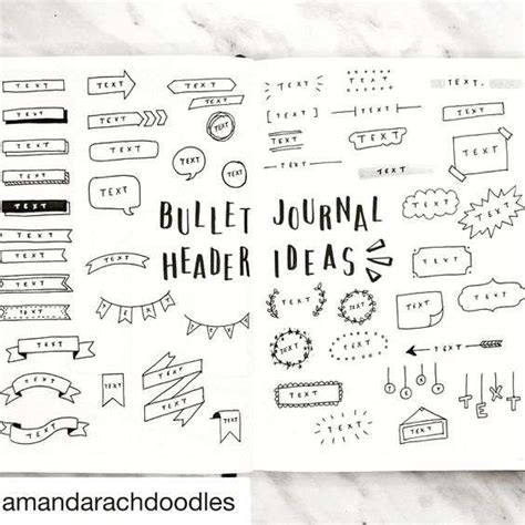 40best Bullet Journal Headers Ideas 2021