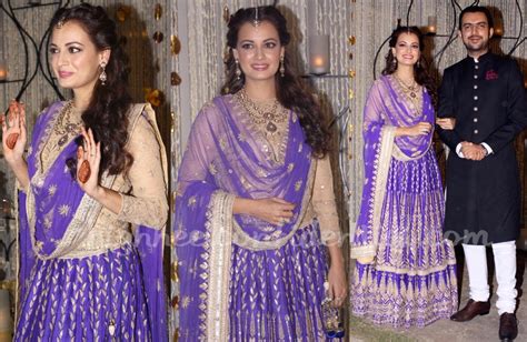 for her sangeet ceremony dia mirza wears an anita dongre lehenga 2 high heel confidential