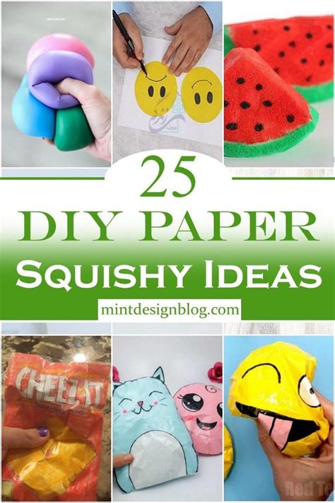 25 Diy Paper Squishy Ideas Mint Design Blog