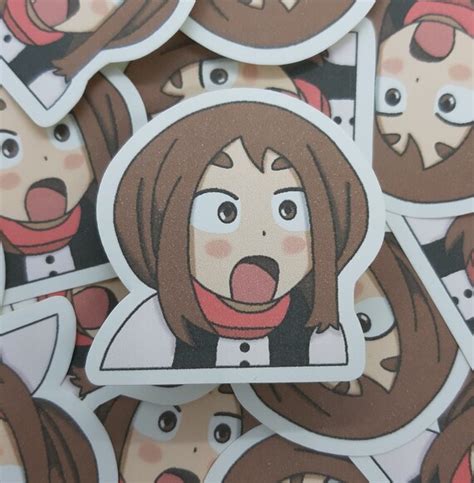 Ochako Uraraka Sticker Low Quality Etsy