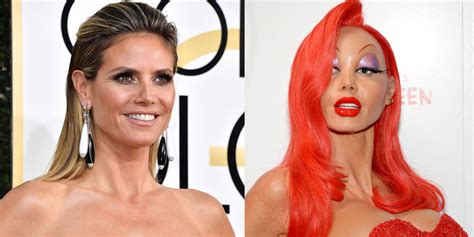 I love that everyone got so into it. How to Turn Heidi Klum's Jessica Rabbit Costume Into an ...