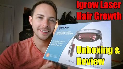 Igrow Hair Growth System Laser Unboxing And First Use Review 1 Youtube