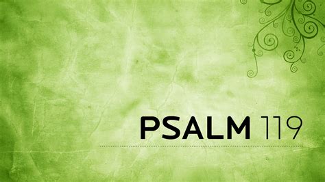 Psalm 119 Immanuel Bible Church