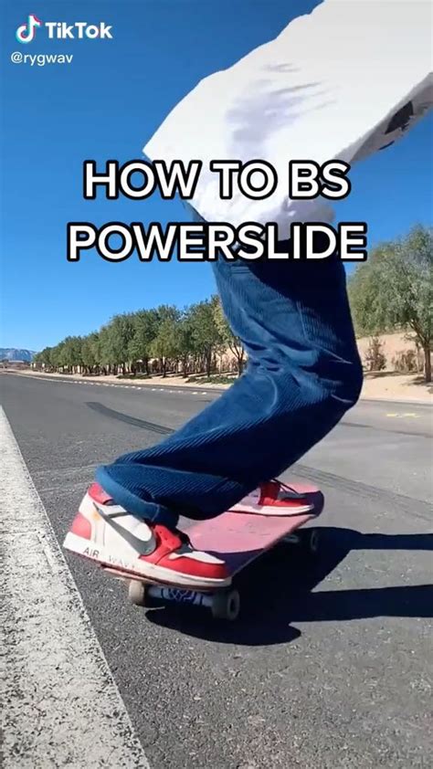 How To Bs Powerslide Video Skateboarding Tricks Beginner