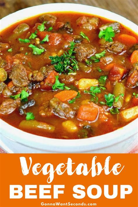Vegetable Beef Soup With Video Recipe Beef Soup