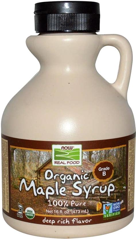 Now Foods Maple Syrup Grade B Org 16 Oz Amazonca Health And Personal