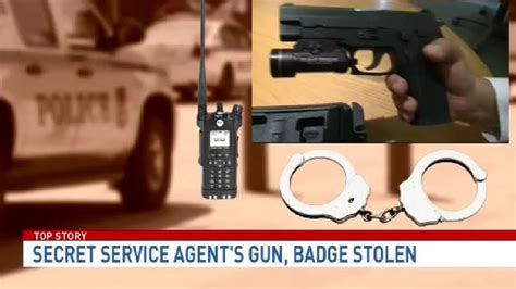 Secret Service Agents Sig Sauer Handgun Badge Flash Drive Stolen From Personal Car