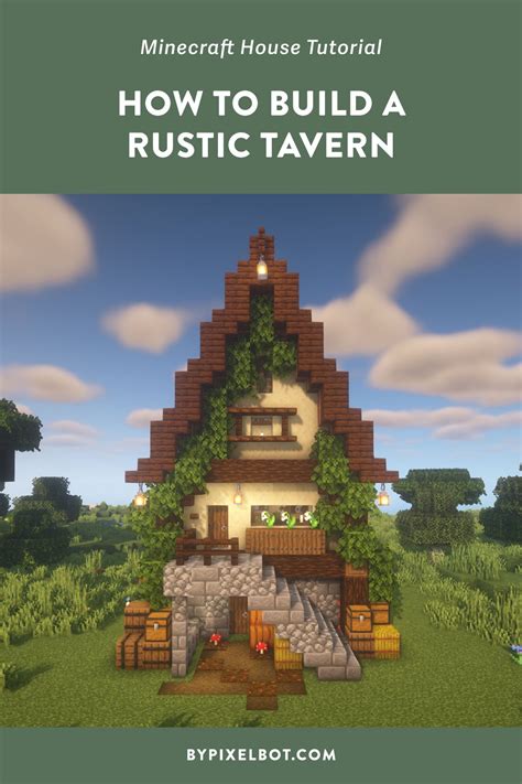 How To Build A Rustic Medieval Tavern In Minecraft — Bypixelbot