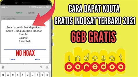 Bonus skin, uc, dan quota 2gb baru top up di imstore: cara mendapatkan kuota gratis indosat 2021 - YouTube