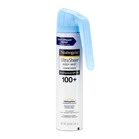 Order Neutrogena Ultra Sheer Body Mist Sunscreen, SPF 100+, 141g Online ...