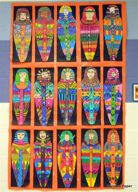 Painted Paper Art Show Part Two Murals And More Ancient Egypt