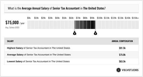 Senior Tax Accountant Salary Actual 2024 Projected 2025 Velvetjobs