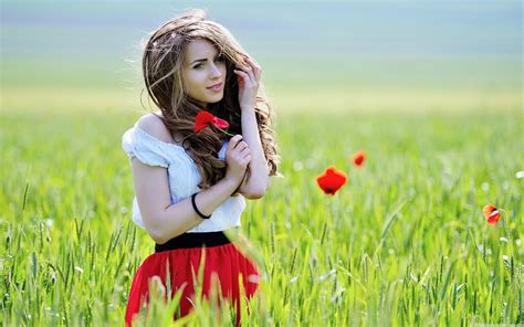 Best Beautiful Girls Flowers Wallpapers Wallpaper Cave