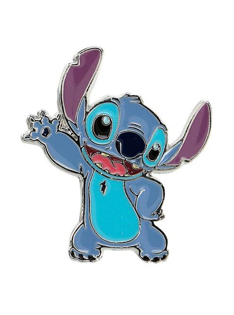 Disney Lilo And Stitch Waving Stitch Enamel Pin Lilo And Stitch Enamel