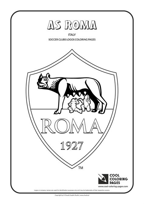 A S Roma Logo Coloring Coloring Page With A S Roma Logo Roma Logo