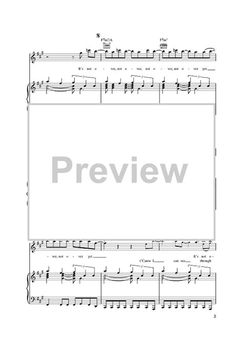 Its Not Over Yet Sheet Music By Klaxons For Pianovocalchords