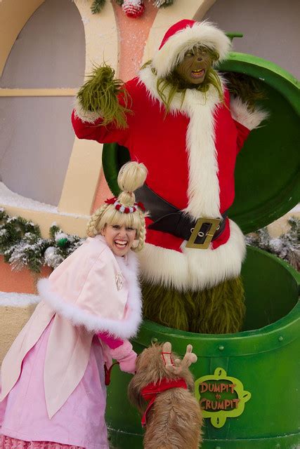 Whoville On The Backlot The Grinch Max The Dog Cindy