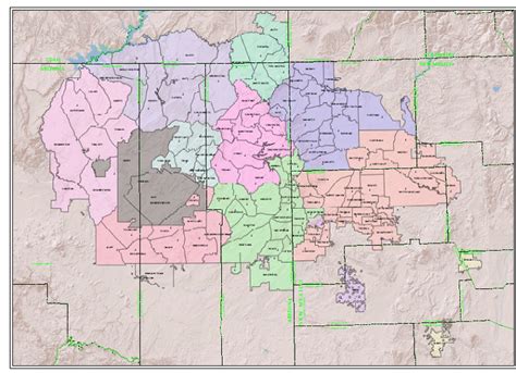 Map Of Navajo Nation Judicial Districts