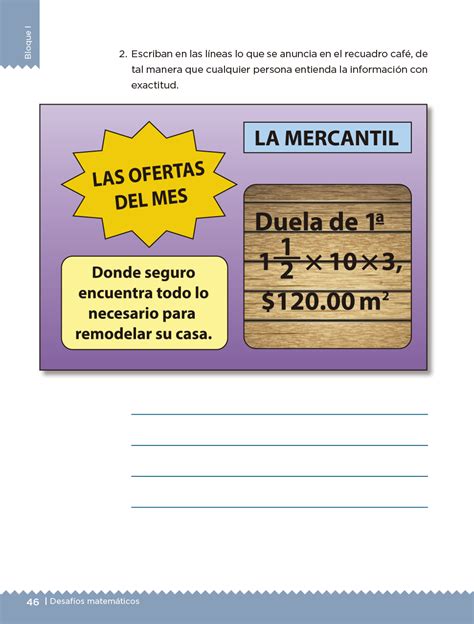 Paginas 59 60 61 desafios matematicos cuarto grado : Desafíos Matemáticos Libro para el alumno Cuarto grado 2017-2018 - Página 46 de 257 - Libros de ...