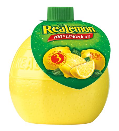 ReaLemon 100 Lemon Juice Bulk Size Case 4 5 Fl Oz Bottles Pack Of