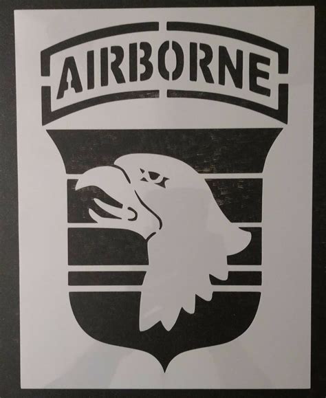 101st Airborne Division Patch Custom Stencil My Custom Stencils