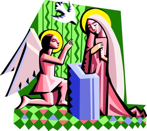 Vector Illustration Of Spiritual Angel Gabriel With Clipart Large