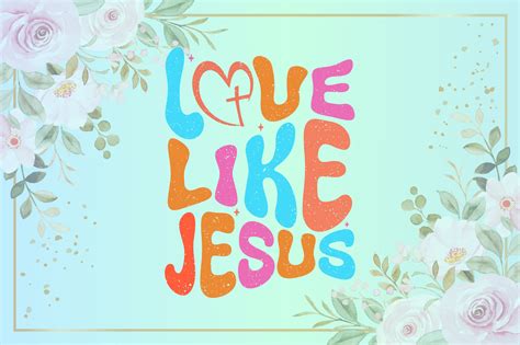 Retro Love Like Jesus Graphic By Diycraftsy · Creative Fabrica