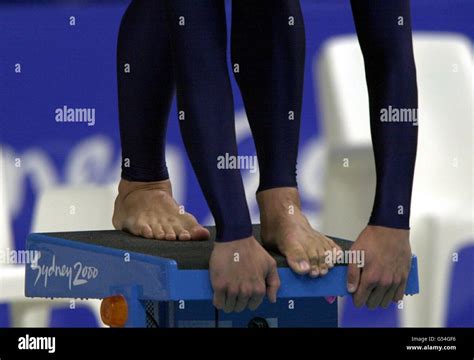 Australian Gold Medalist Swimmer Ian Thorpe Who Has Size Seventeen Feet Prepares To Set Off On