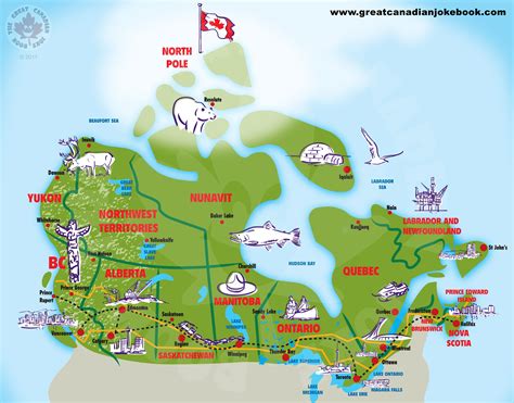Cartoon Canada Map Canada Carte Simple