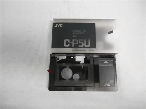 Genuine Vintage Jvc C P5u Cassette Adapter Battery Operated Vhs C To
