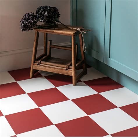 Red And White Vinyl Floor Tiles Flooring Guide By Cinvex