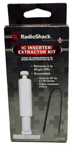 Ic Inserter And Extractor Tool Set Kit 6 To 40 Pin 2761581 Radioshack