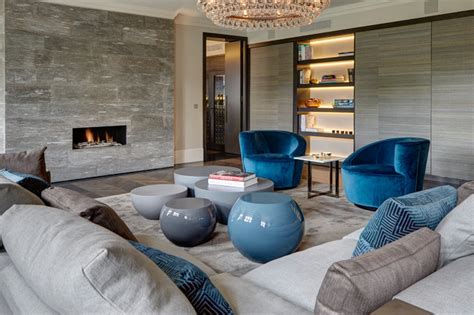 Knightsbridge Penthouse Contemporain Salon Londres Par Tollgard