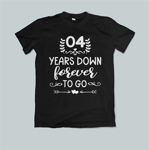 Some matching bios ideas for couples on tiktok. Cool 4th Anniversary T Shirt Gift in 2020 | Couple gifts ...