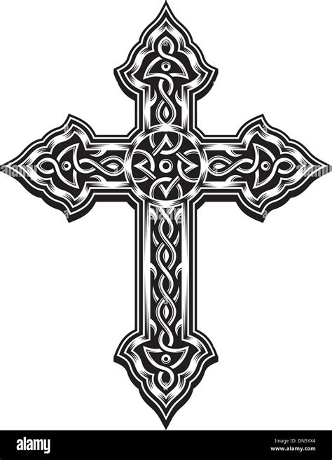Ornate Christian Cross Stock Vector Image And Art Alamy