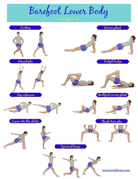 Simple Lower Body Workout At Home No Equipment Beginners For Women