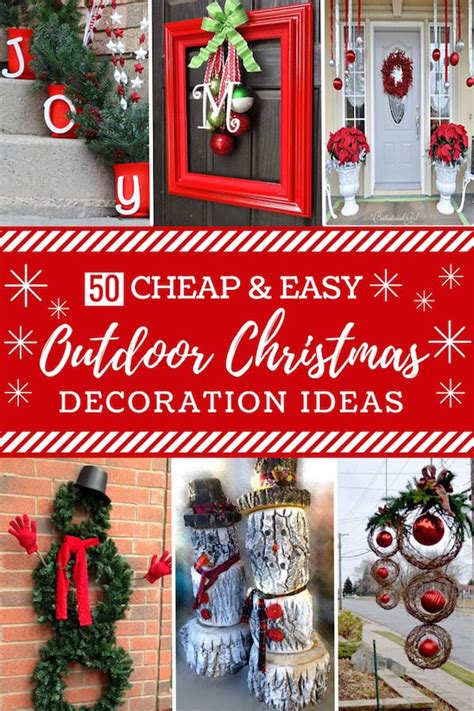 50 Cheap And Easy Diy Outdoor Christmas Decorations Prudent Penny Pincher